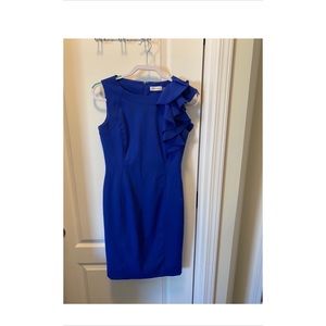 Royal Blue Ruffle Dress